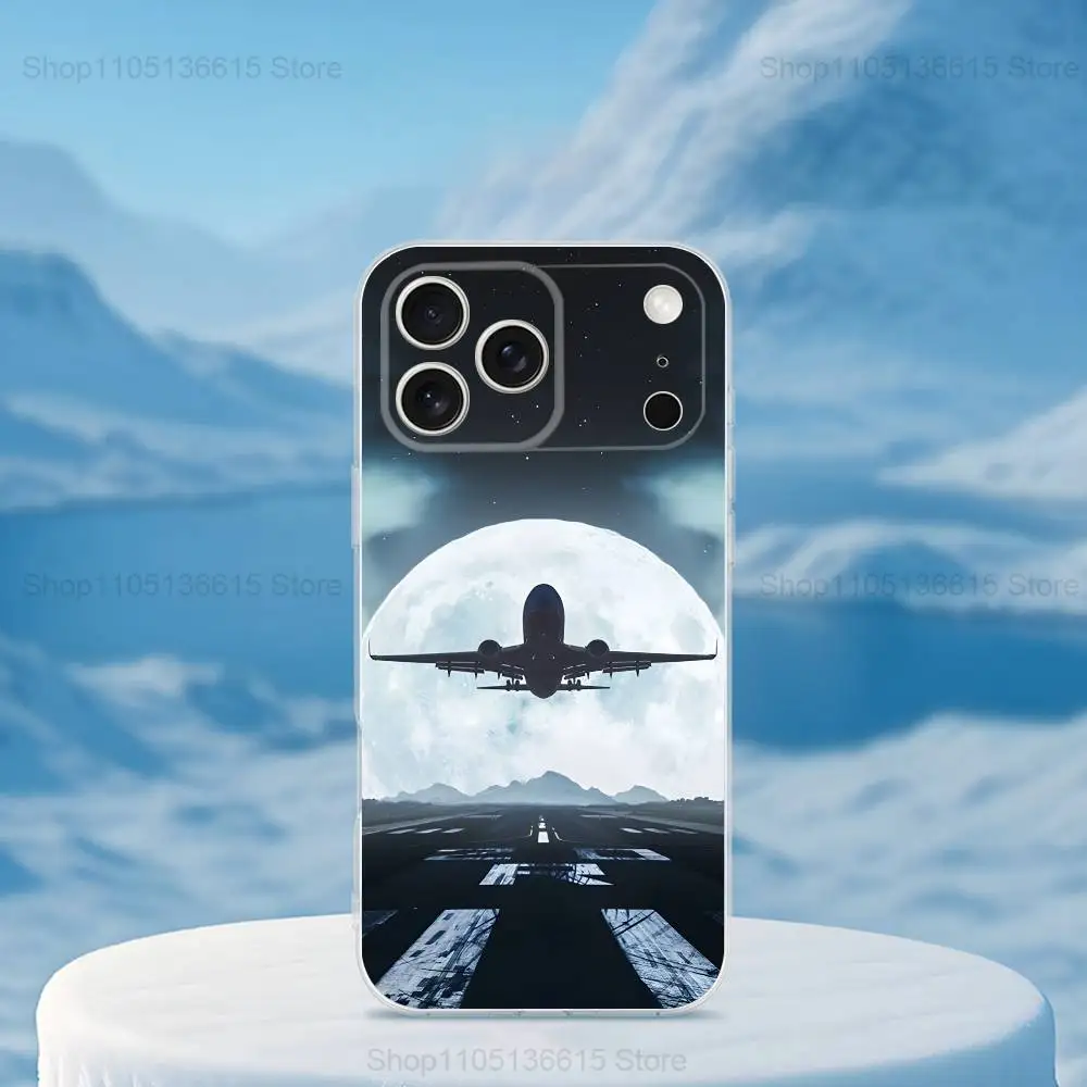 Чехол для телефона Plane Art Airplane для iPhone 16,15,14,13,12,11,17 Pro, Max, Plus, X, XS, XR, SE, мини-прозрачный мягкий чехол