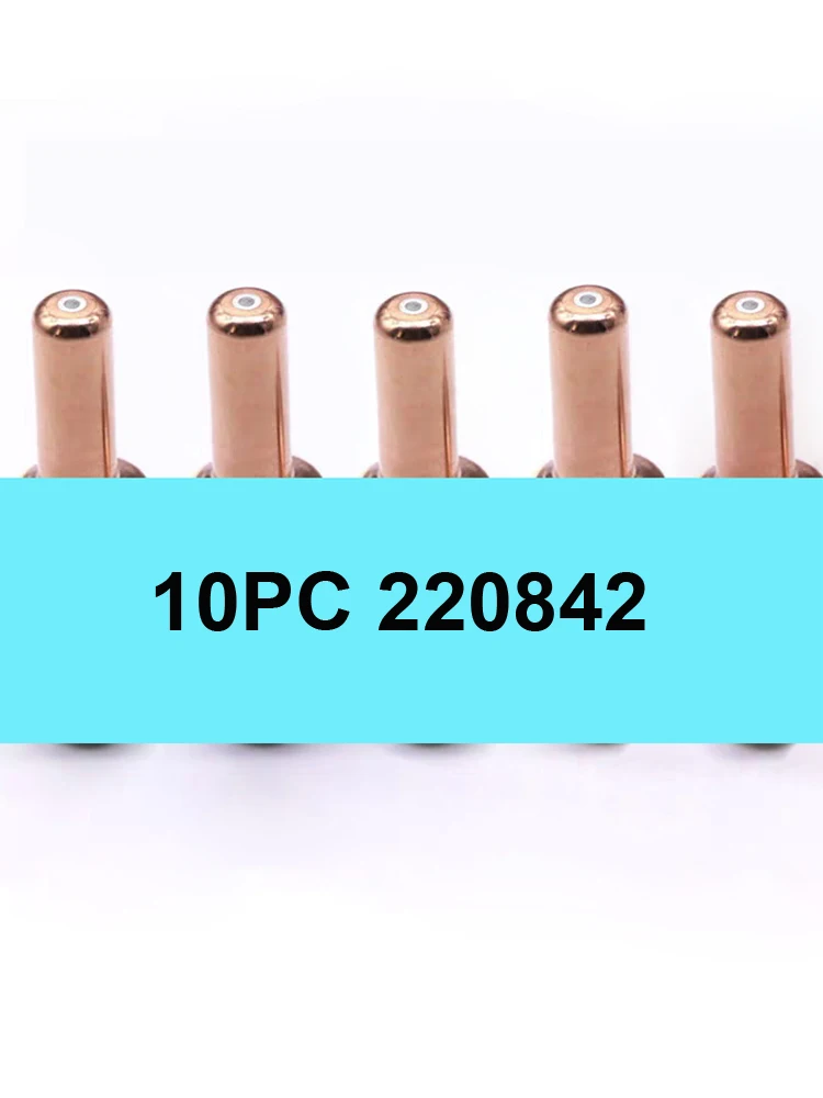 

10 шт. 220842, насадка для плазменного электрода с числовым управлением, 45A, 65A, 85A, 105A, защитная крышка, аксессуар для режущего пистолета