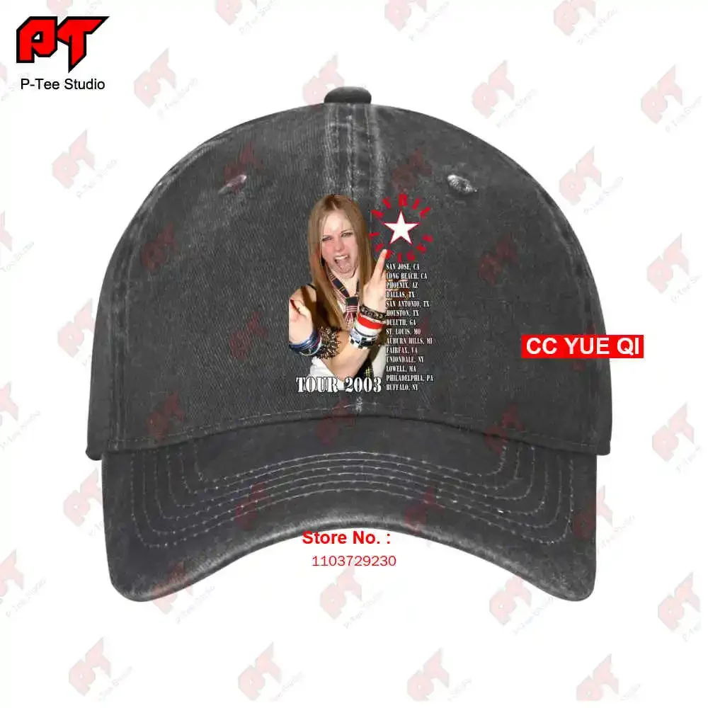 Avril Lavigne Tour 2003 Vintage Baseball Caps Truck Cap QSU9