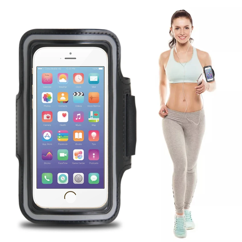 300pcs4.7 5.5inch Sport Running Waterproof Armband for iphone X 8 Cover Pouch Arm Band For XiaoMi RedMi Note Edge S8 Phone Cases