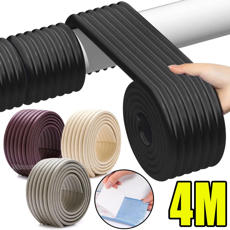 Thick Sponge Anti-freezing Strip for Outdoors Water Pipe Winter Thermal Foam Self-adhesive Anti-collision Pipe Tapes Insulation