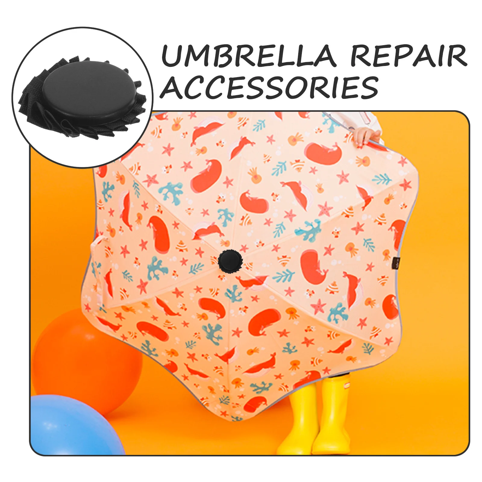 

4 set Covers Replacement For Rain Umbrellas Lightweight Umbrella Caps Repair Ends Accessories