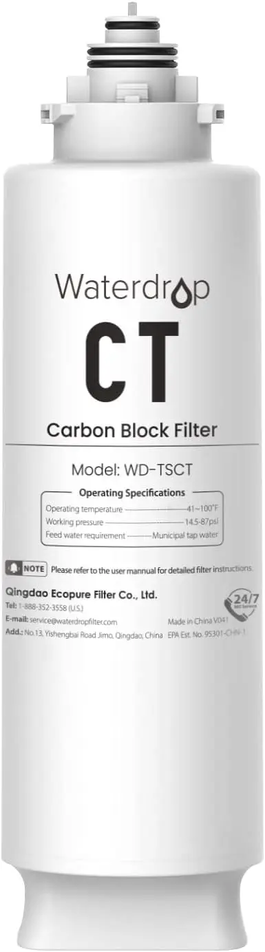 

Система фильтрации воды под мойку, 3-ступенчатая ультрафильтрация, высокая производительность 2000 галлонов, сменный картридж