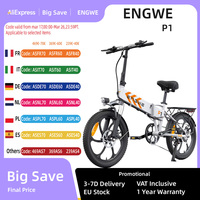 EBGWE P1 Folding Electric Bike 20 inch Tires 250W Motor 36V 13Ah Battery ebike Dual Disc Brake City commuting Electric Bicycle