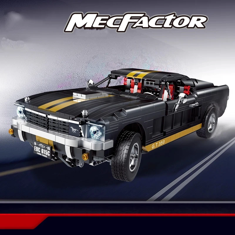 Ford Mustang Technical Mustang sports car building blocks decool 33008 Puzzle Assembly Racing Christmas Gifts For Adults MOC