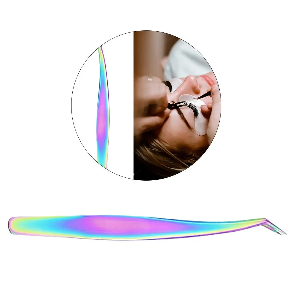 Ensemble de pincettes de coiffure pour cils, outil d'isolation de précision en acier inoxydable pour Extension de cils, maquilleur et utilisation en Salon