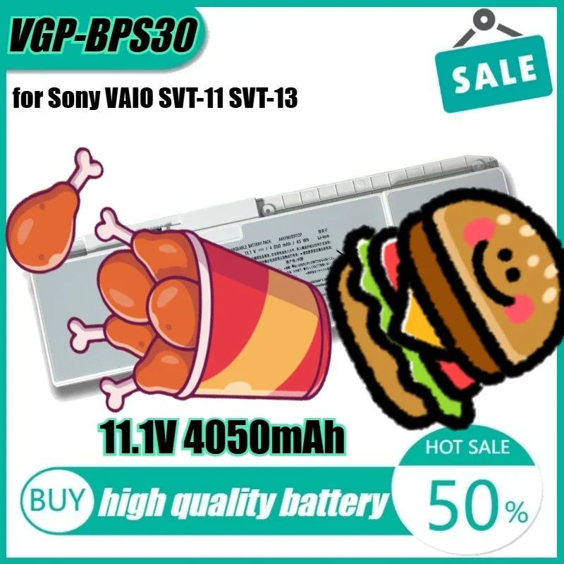 

11,1 В, 4050 мАч, 45 Втч, VGP-BPS30, аккумулятор для ноутбука Sony VAIO SVT-11 SVT-13 SVT131B11T SVT11113FA