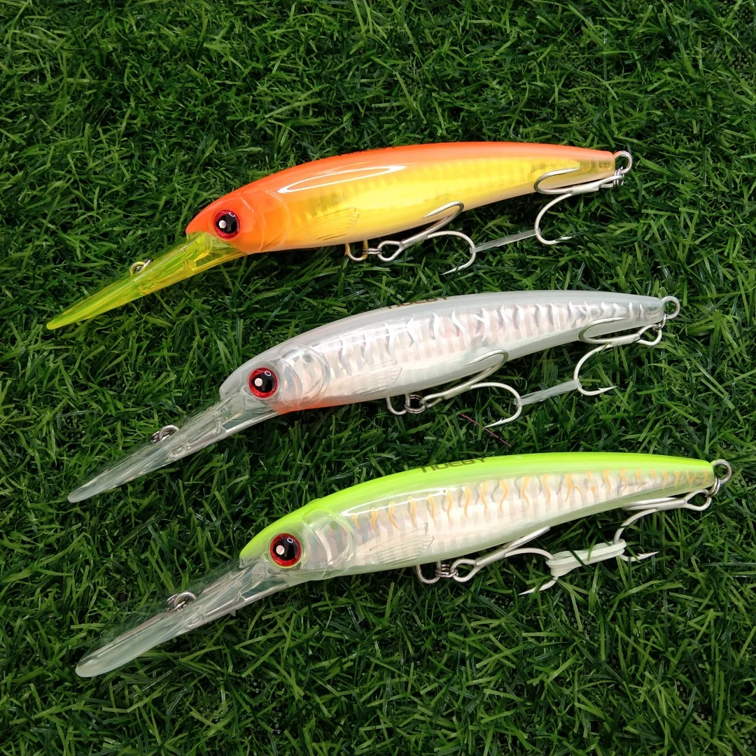

Noeby 3pcs Trolling Minnow Fishing Lure 12cm 32g Floating 0-5m Wobbler Artificial Bait Saltwater Hard Bait fishing accessories