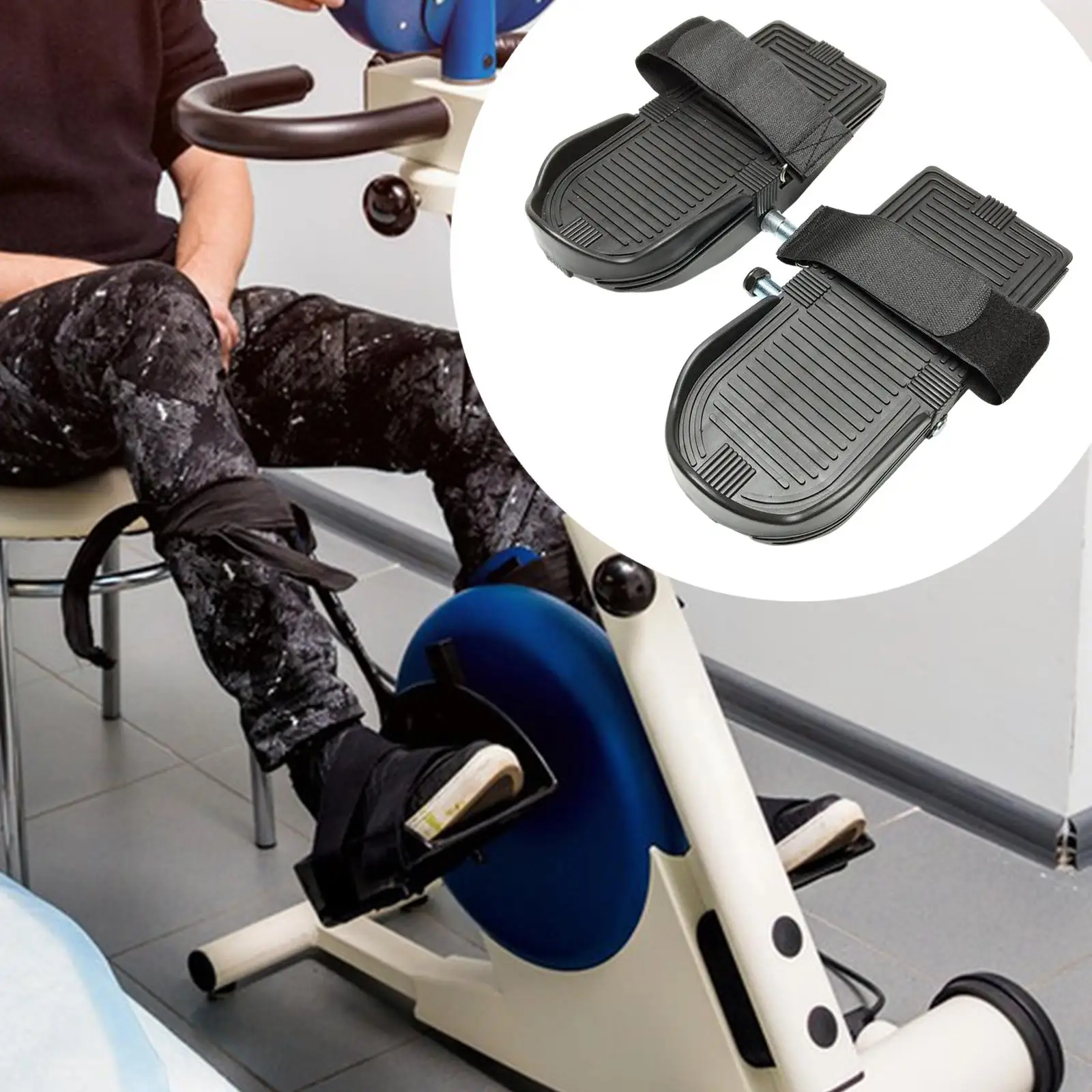 

2x Protect Gear for Exercise Bike Replace Foot Pedal Support for Exercise