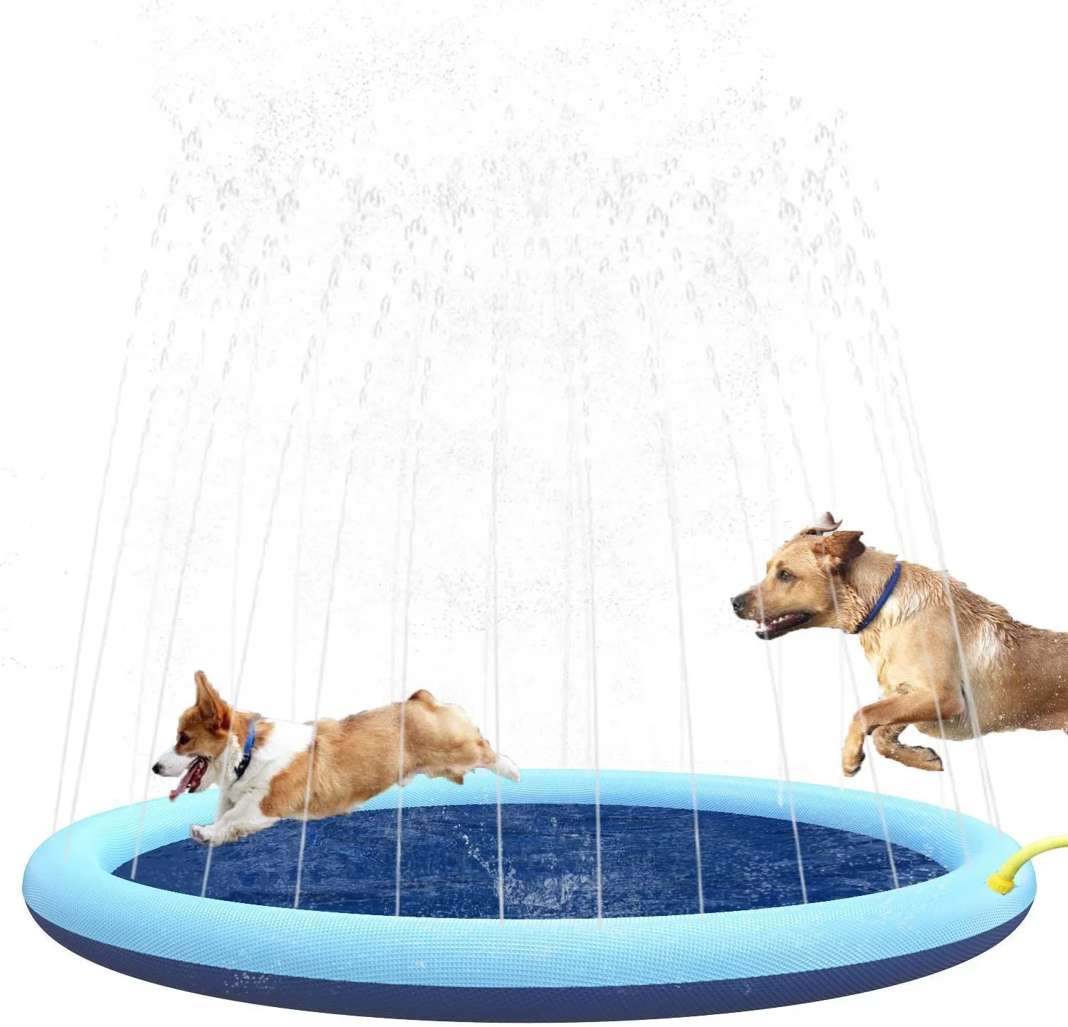 Pet Sprinkler Pad Play Cooling Mat Swimming Pool Inflatable Water Spray Pad Mat Tub Summer Cool Dog Bathtub for Kid Dog