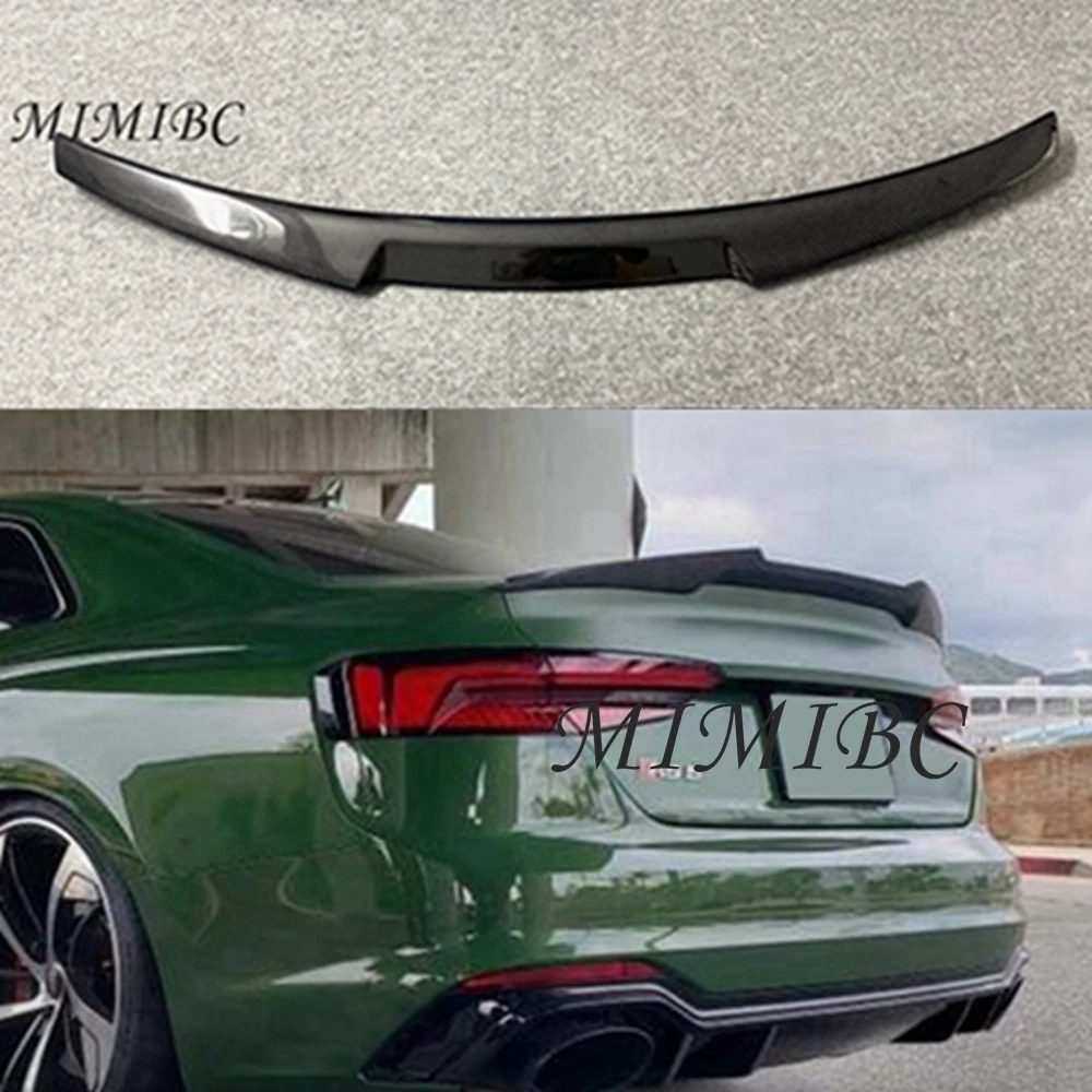 

FOR AUDI A5 S5 RS5 B9 Coupe 2Door 4Door M4 Style Carbon fiber Rear Spoiler Trunk wing 2016-2023 FRP Forged carbon