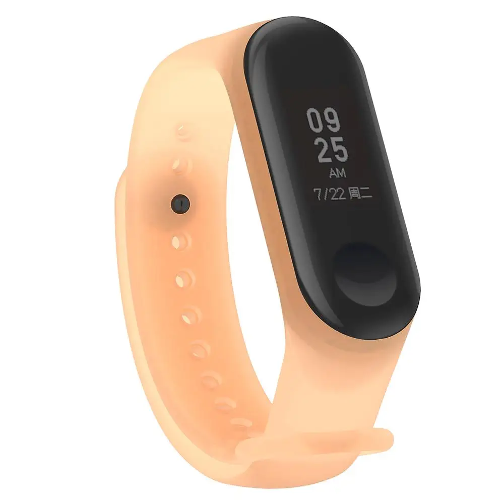 1pcs pulseira transparente para Xiaomi Mi Band 5/6 pulseira de substituição de silicone