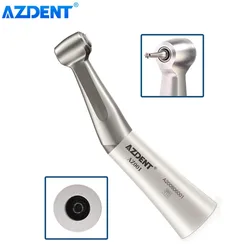 1PC Dental Low Speed Handpiece AZDENT Contra Angle 1:1 for Dentists Push Button Type Dentistry Instrument Compatible Air Motor