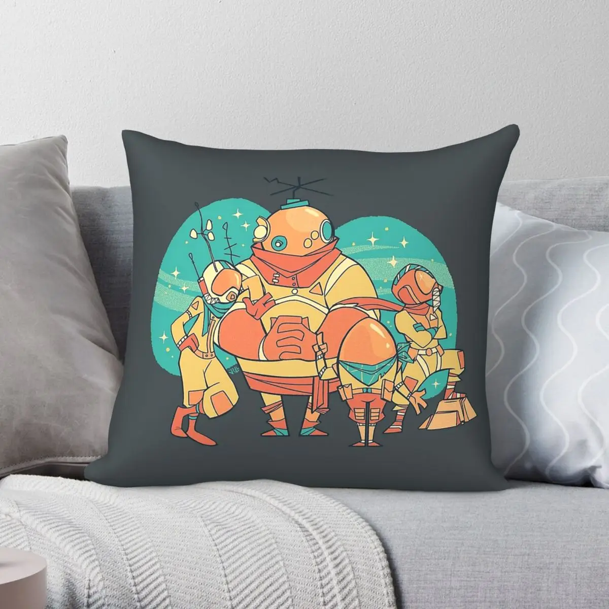 Outer Wilds Squad Goals Pillowcase Polyester Linen Velvet Creative Zip Decorative Throw Pillow Case Bed Cushion Cover