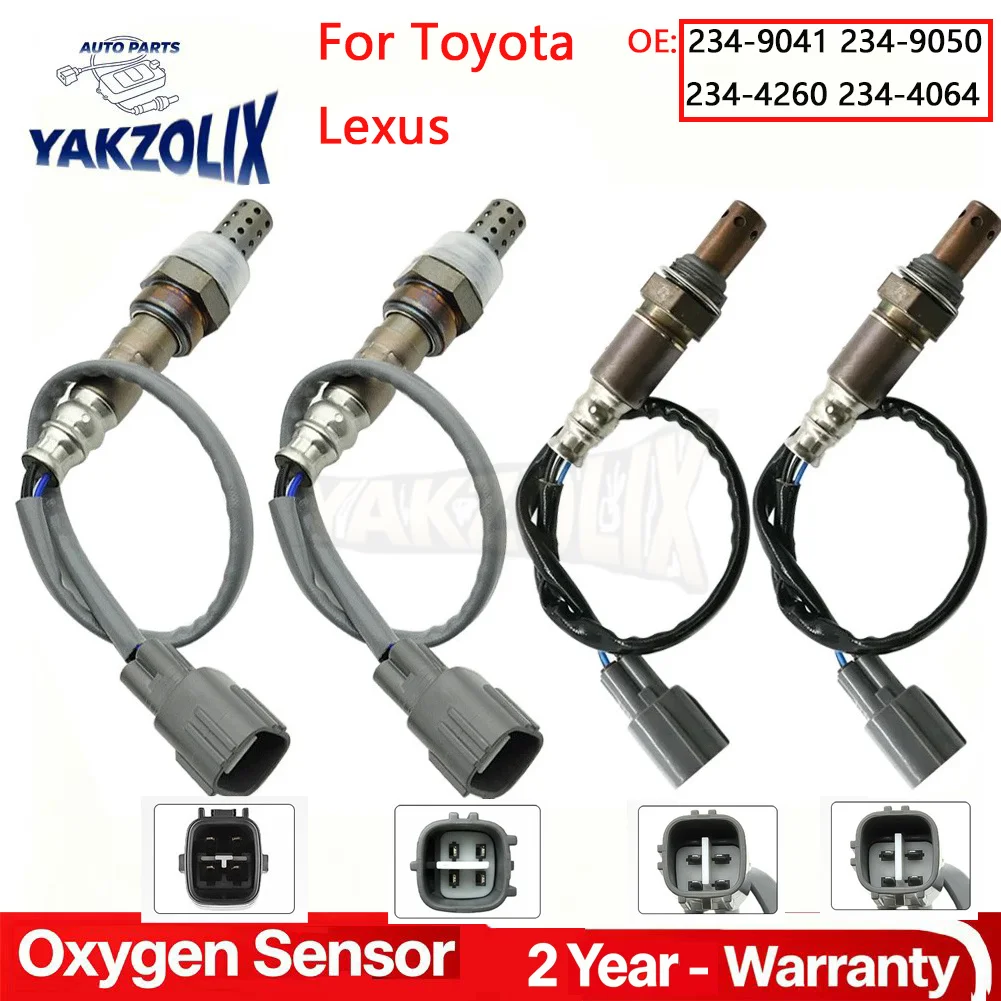

4PCS For Toyota Camry Avalon Lexus ES350 2008 2009 2010 2011 Air Fuel Ratio Sensor O2 Oxygen Sensor Front Rear Up Downstream