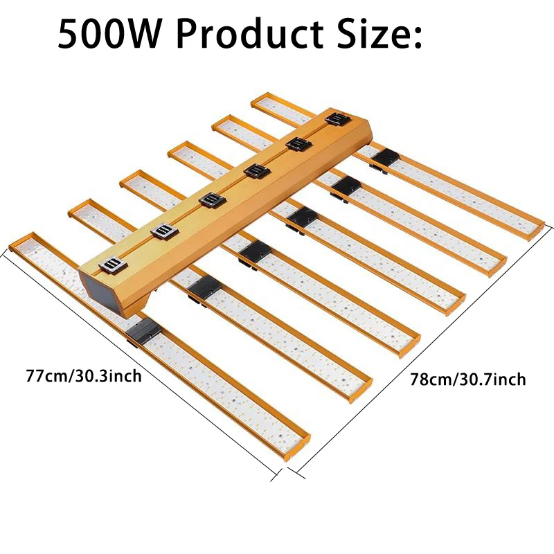 LM301H EVO 500W Plant Growing Light Set Latest 4Channels Dimmable Separately Control Grow light With Daisy Chain for Indoor/Tent