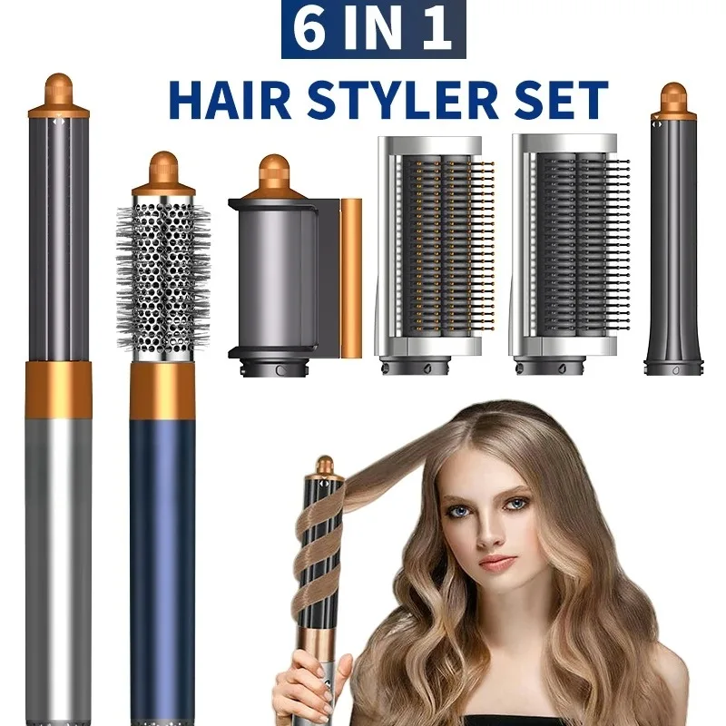 

High Speed 6-in-1 Hot Air Styler&Hair Dryer Brush Multi-Hair Styler Set with Auto-Wrap Curler Hair Styling Tools Gift for Women