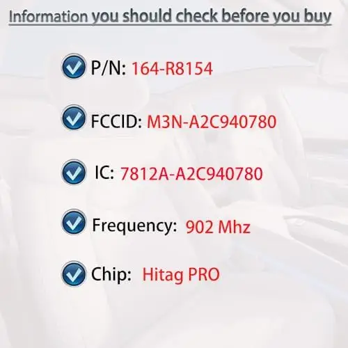 

Умный брелок-ключ для Lincoln 2017-2022 | Запасной пульт дистанционного управления с 5 кнопками M3N-A2C940780