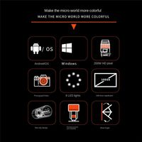 BHBL Digital Microscope Rechargeable Portable 50X-1000X HD Magnification, Handheld Magnifier, Pocket Folding Stand