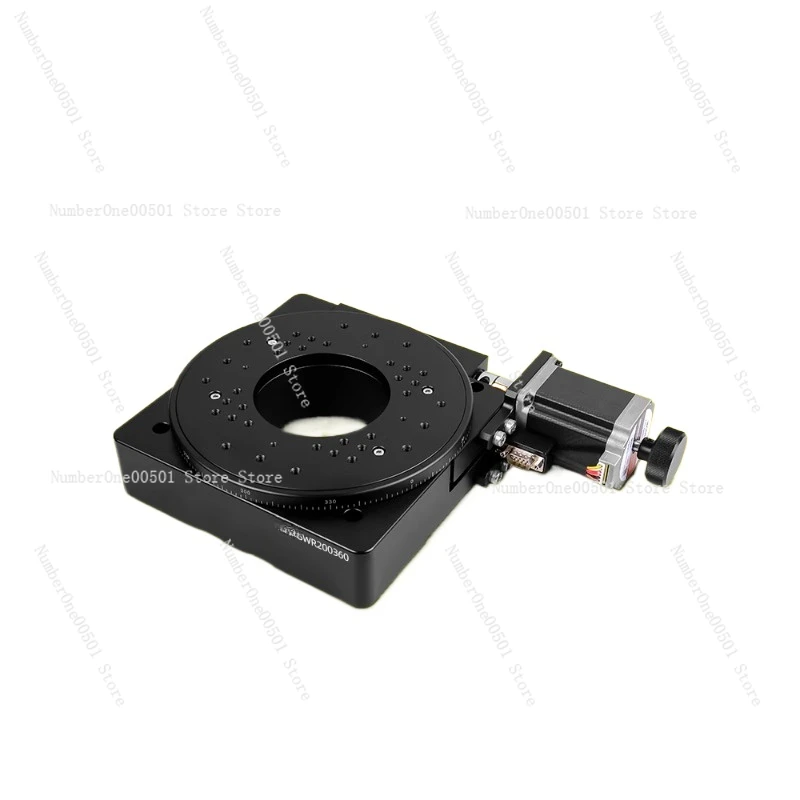 

R-axis electric rotating platform Precision turntable Worm gear Worm displacement table Indexing disc Slide table