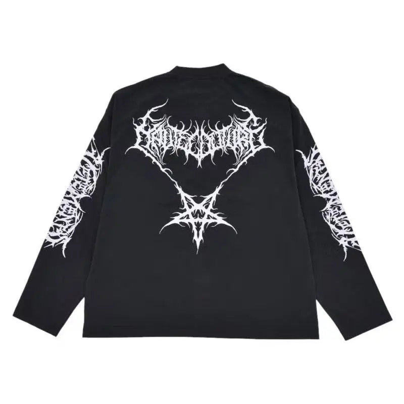 

Y2k Top Mens Clothes Harajuku Hip Hop Vintage Sweatshirts Print Graphic T Shirts Men Clothing Street Oversized T Shirt Casual