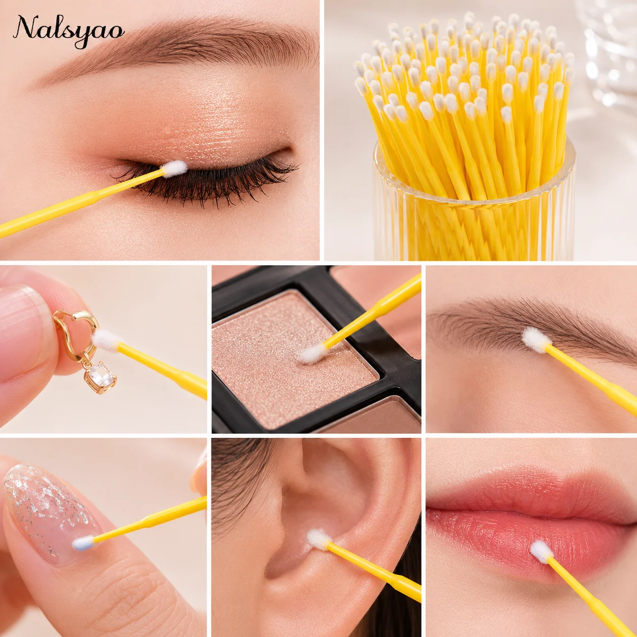 500pcs/lot Eyelash Extension Cleaning Swabs Lash Lift Glue Remover Applicators Microblade Makeup Micro Brushes Tool Nalsyao