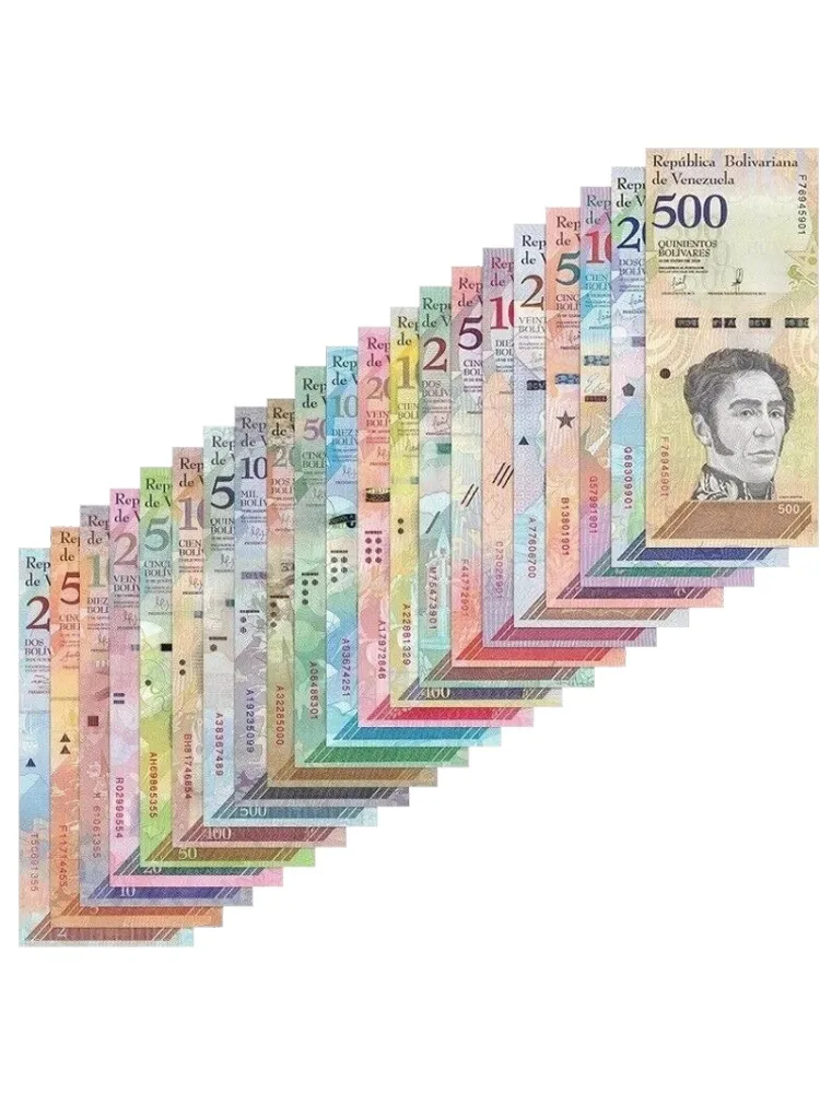 

Full Set 21 PCS 2007-2018 UNC Original Notes Venezuela 2- 500 Soberanos,2-100000 Bolivares
