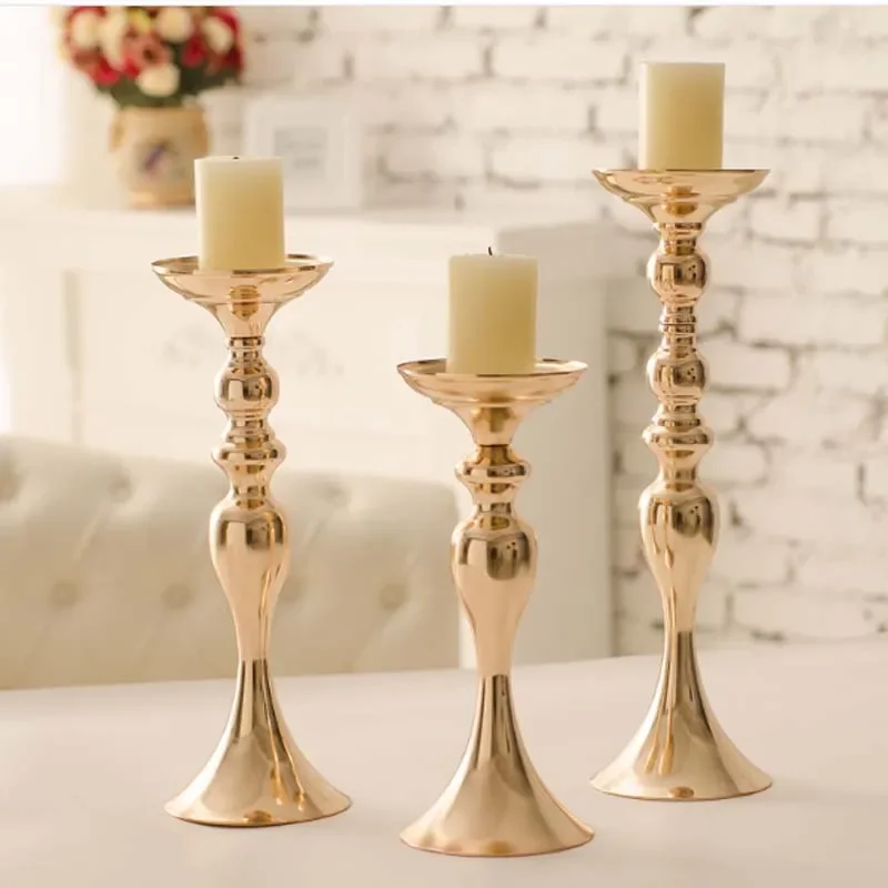 Clearance_Candle Holders Christmas Decorations Wedding Centerpieces Lantern Stand Home Gold Flower Vase Table Centerpiece Event  image 4