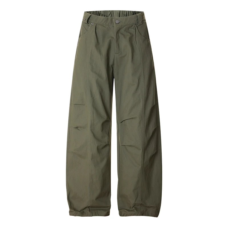 

Брюки-карго GXFortune в американском ретро-стиле с плиссировкой, свободные повседневные брюки унисекс из хлопка