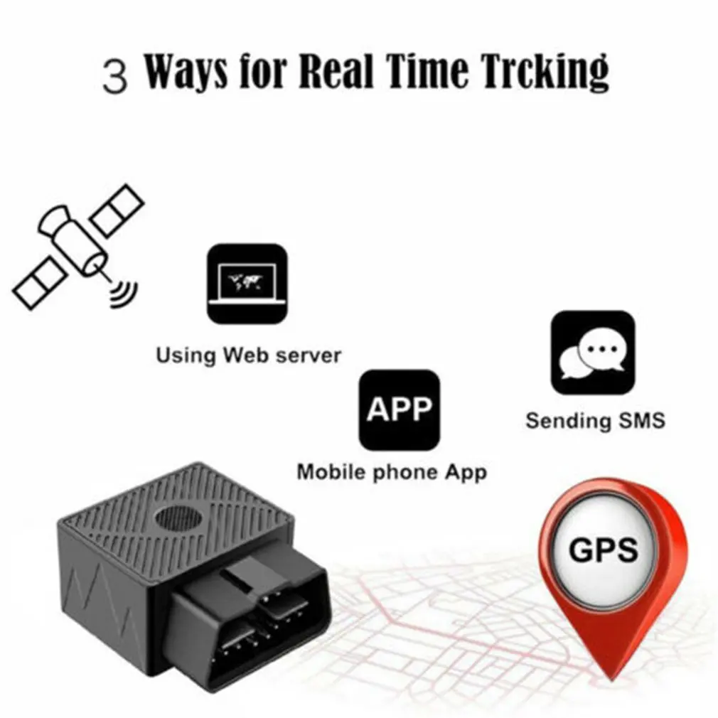 Nowy lokalizator GPS Obd Gsm Car Gprs Lbs/GPS Lokalizator pozycji Lokalizatory w czasie rzeczywistym Geo - Urządzenia alarmowe przekroczenia prędkości ogrodzenia