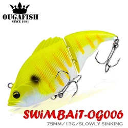 Señuelo de pesca con vibración, Wobblers de 75mm y 13g, sin Swimbait Lipless, accesorio de hundimiento lento, Isca Artificial, aparejos de broche Leurre