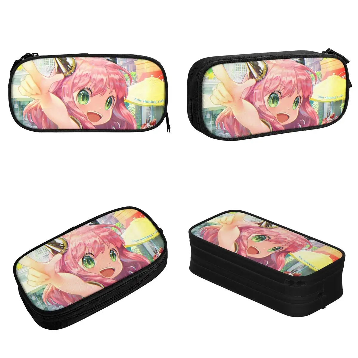 Kawaii Forger Anya Pencil Cases Fashion Spy X Family Anime Pen Holder Bags Student Big Capacity School Supplies Gift Pencil Box
