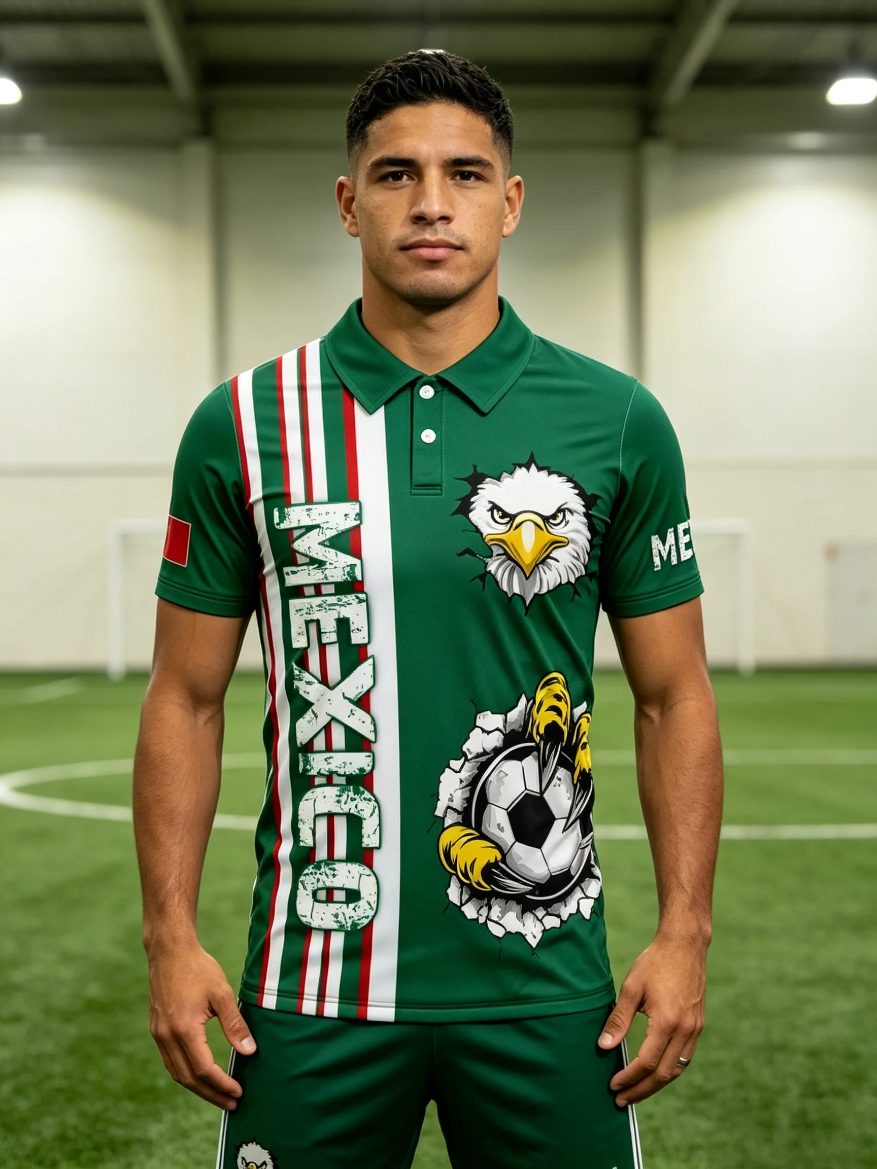 Premium sports polo top with six interchangeable collar styles and vivid long‑lasting prints