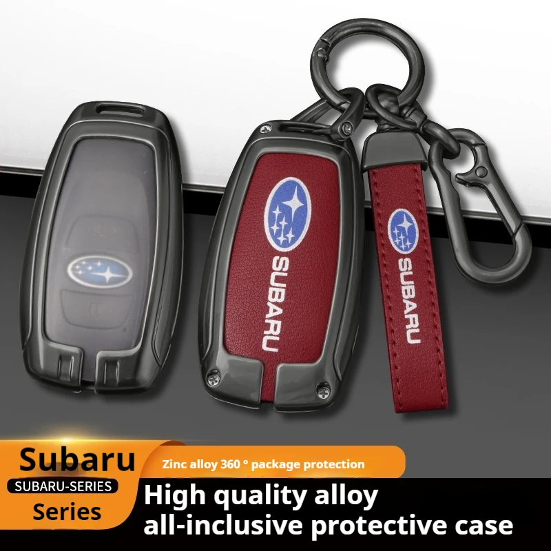 For Subaru STI Brz Wrx Xv Ascent Forester Outback Impreza Legacy Car Zinc Alloy Key Case Bag Car Metal Key Shell Auto Accessorie