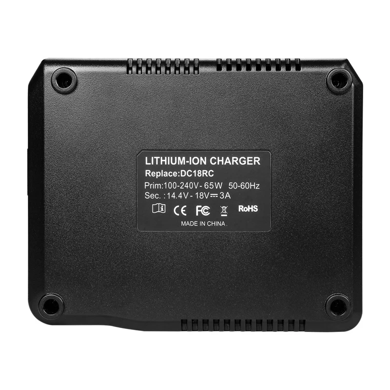 Smart-For  DC18RC Battery Charger With LED Display 14.4V 18V 6AH Bl1830 Bl1430 BL1860 BL1890 Tool Power Charger