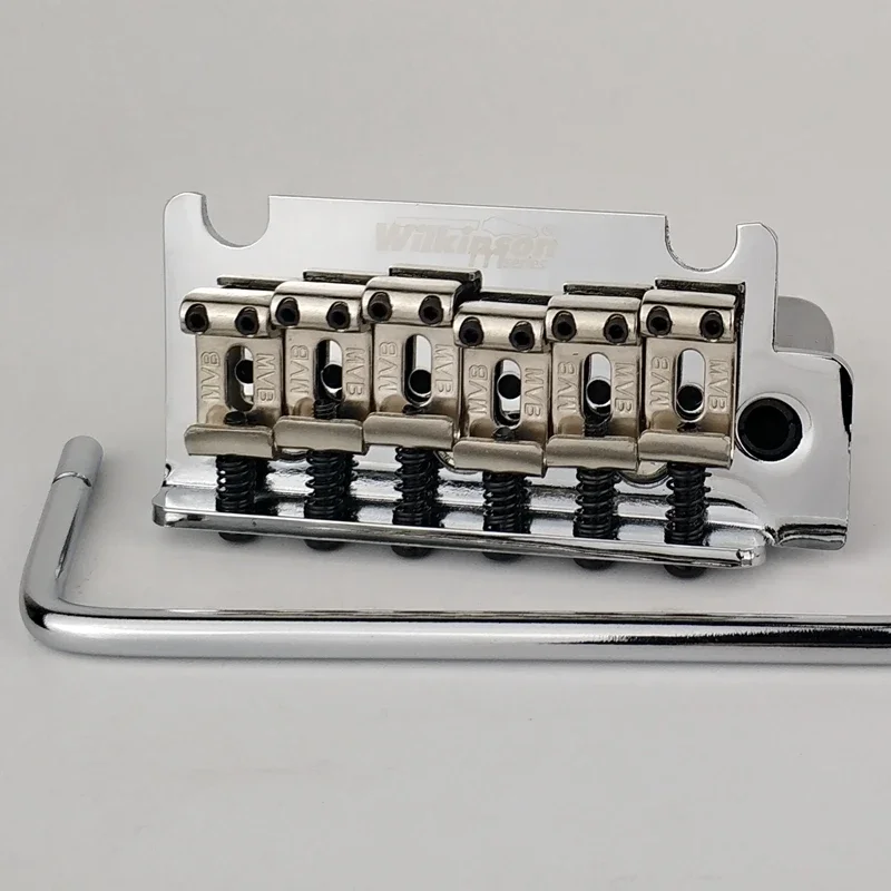 Wilkinson WOV05 Chrome Silver Licensed 2 Point Vintage Type Electric Guitar Tremolo Bridge for Strat And Suhr Guitar