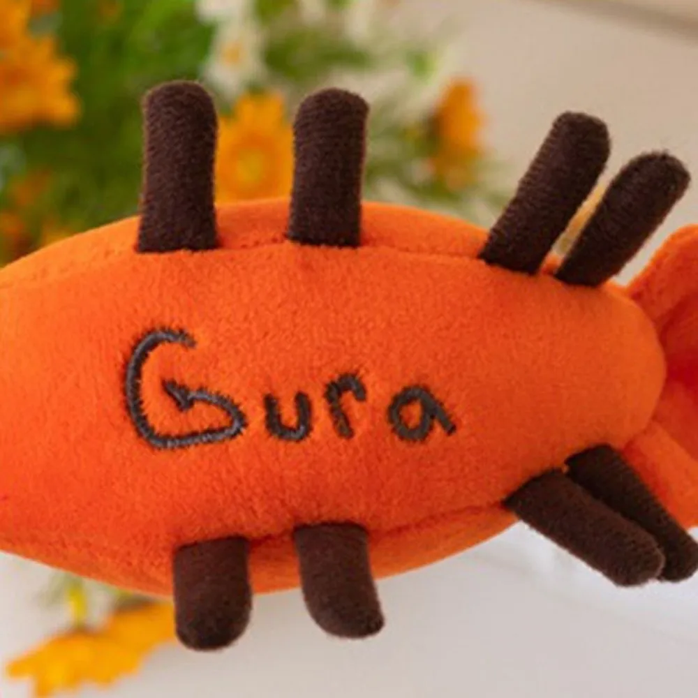 Lovely Stuffed Lobster Pendant Animal Soft Shrimp Pendant Cute Funny Design Shrimp Keychain Birthday Gifts