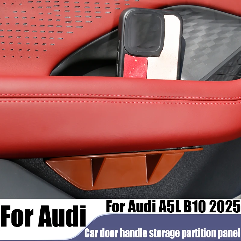 

ABS car door armrest storage partition panel car interior decoration products modification accessories For Audi A5L B10 2025