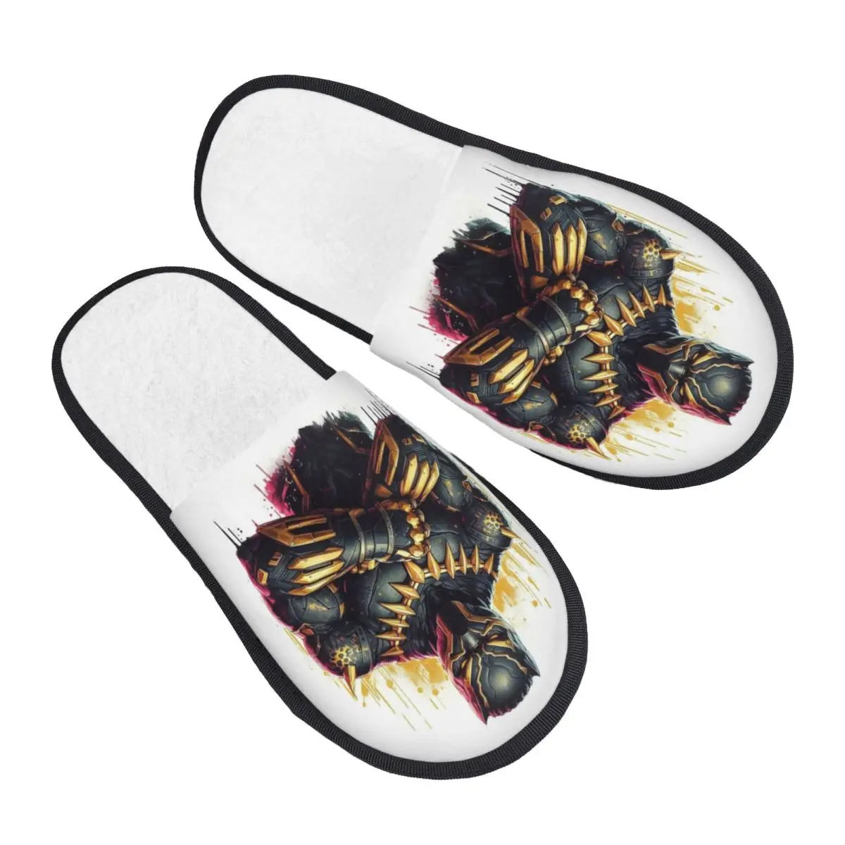 

Custom Black Panther Movie Guest Slippers for Bathroom Women House Slipper