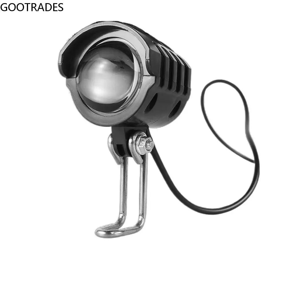 

6V Electric Bicycle Headlight Easy To Install 150LUX LED Bike Headlight Lamp ABS Metal Bicycle Light Motorcycle