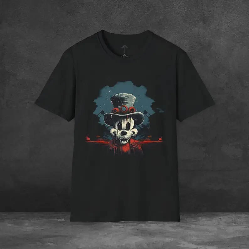 Steamboat Willie Evil Christmas Birthday Fathers Day Mothers Day Gift Valentines Tee