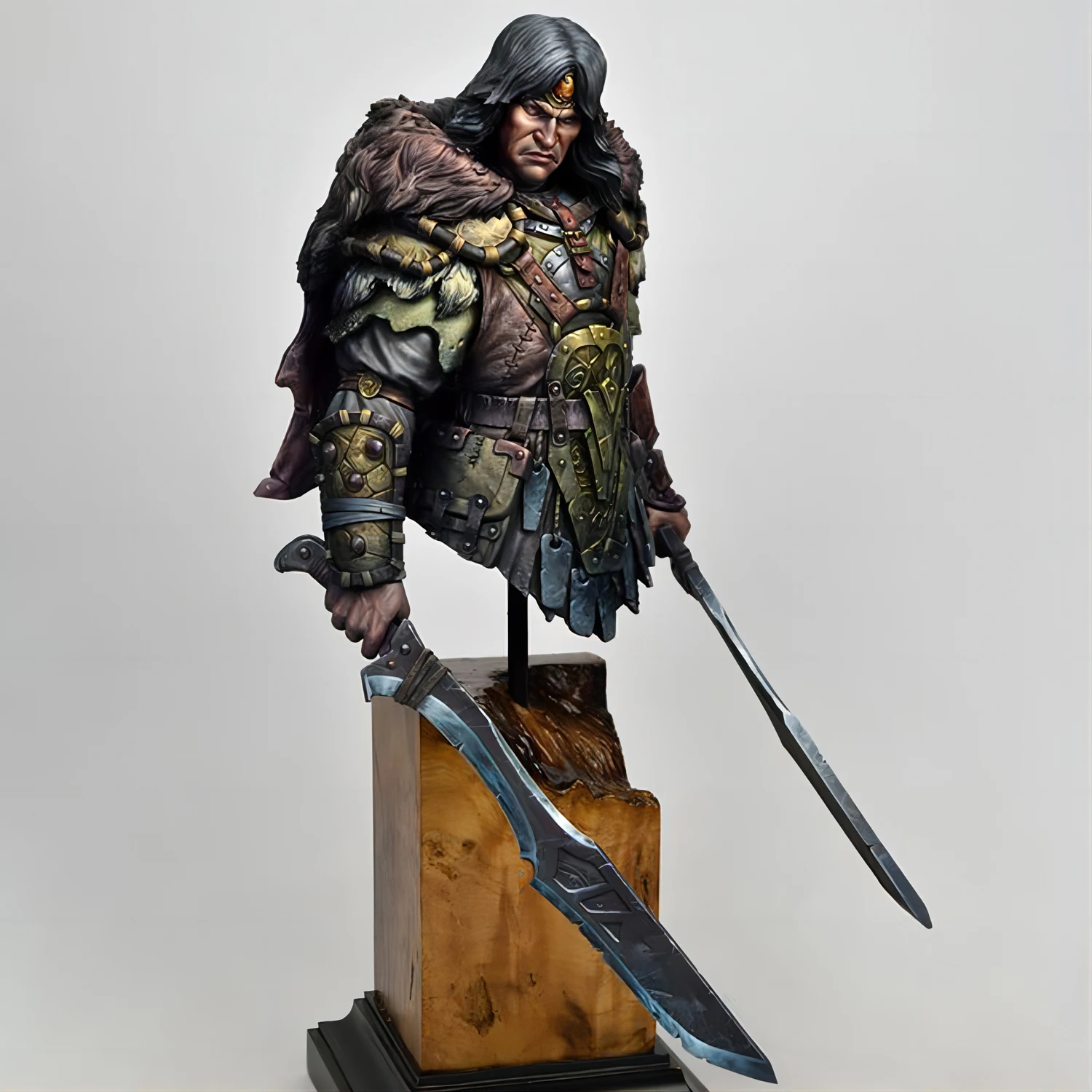 

1/10 resin Half-length figure kit, Unpolished model set, Sacred Sword Saint Warrior, unassembled and unpainted GK model