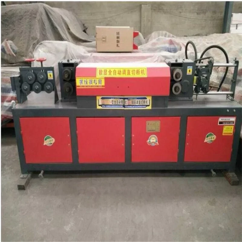 Automatic Control Rebar Quality Straightening Machine Shearing and Cutting Steel Counting Straight Rebar
