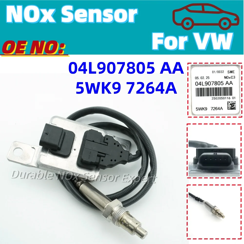 

04L907805AA 5WK97264A New NOX Sensor fit for SKODA SUPERB 3 SEAT ATECA VW Passat B8 3G VW GOLF 7 AUDI A3 Q2 1.6 2.0 TDI