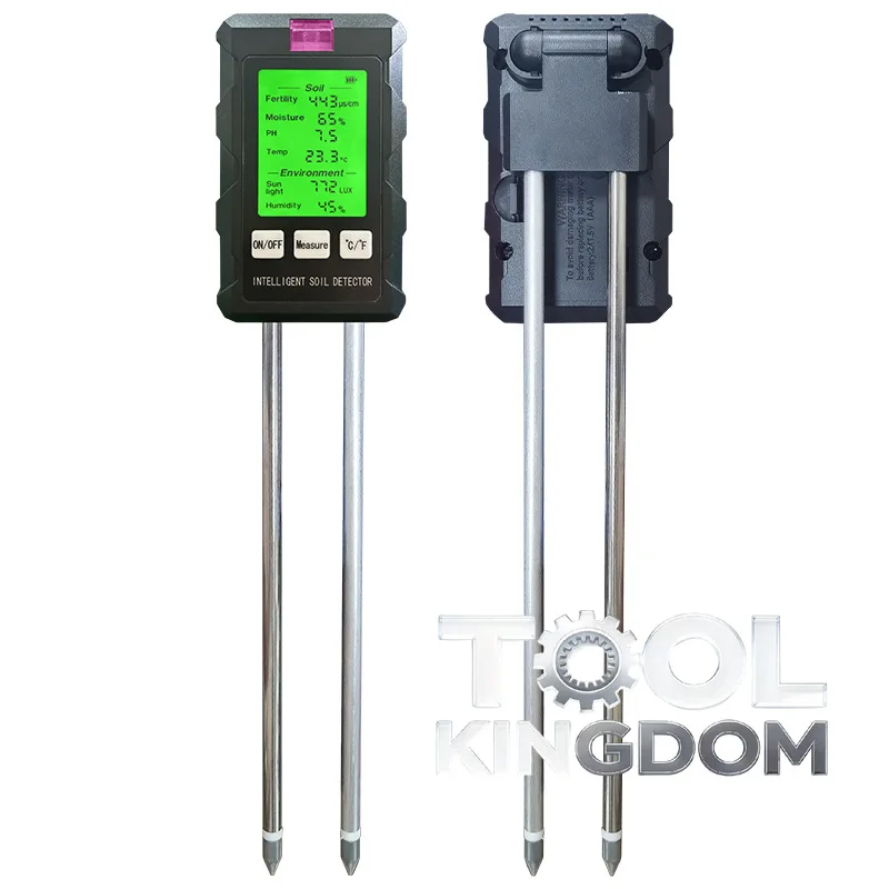 

1 шт. 6-в-1 высокоточный тестер почвы, многофункциональный детектор температуры, влажности и плодородия для сельскохозяйственных культур