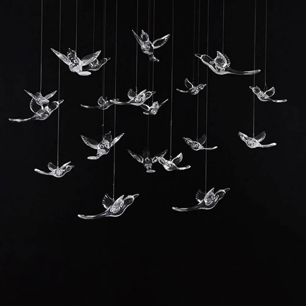 

20 Pcs Party Hummingbird Decoration Wedding Ceiling Hanging Ornament Decorations Acrylic