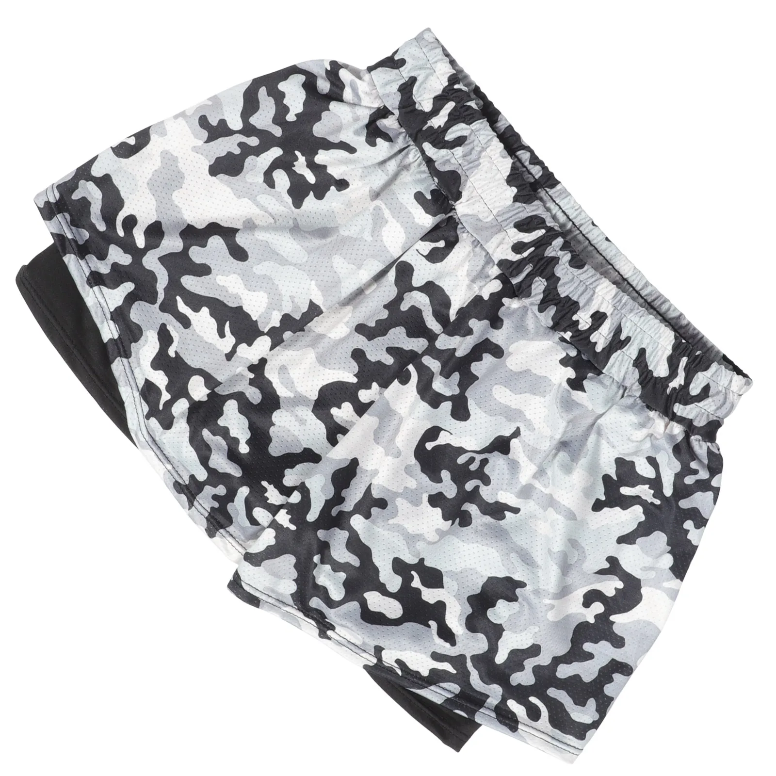 

Double Layer Swim Trunks Men Shorts Camouflage Lined XXL Quick Dry Breathable Beach Surfing Workout Pants Men Board Shorts