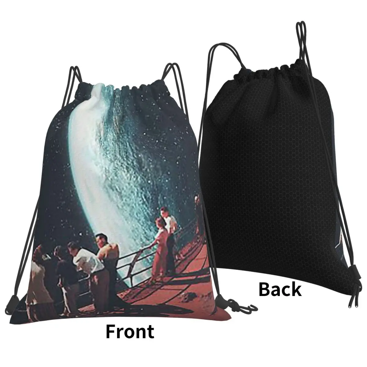Missing The Ones We Left Behind Backpacks Multi-function Drawstring Bundle Pocket Sundries Bag Book Bags For Man Woman School
