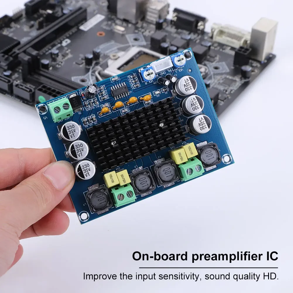 1-10PCS TPA3116D2 Audio Power Amplifier Board XH-M543 Dual Channel Stereo Sound Amplifier Module for Speaker 2-Way 2*120W 12-26V