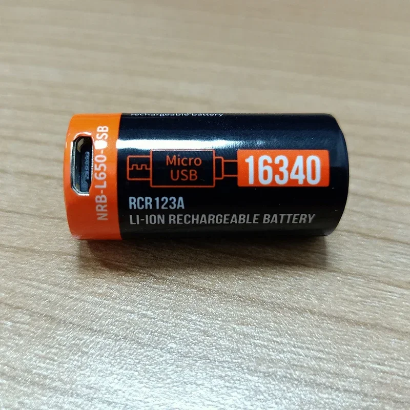 Real Capacity 650mAh 16340 Rechargeable 3.7V Li-ion 16340 Batteries CR123A Battery For LED Flashlight For 16340 CR123A Battery